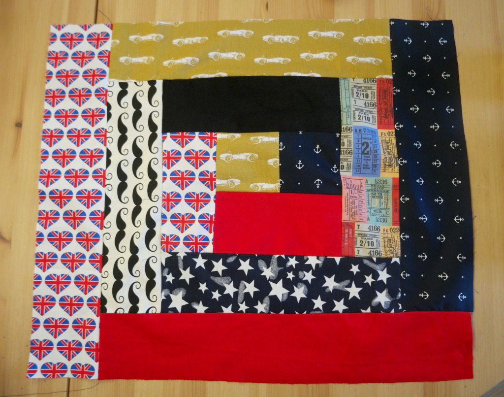 how to sew a log cabin quilt block 