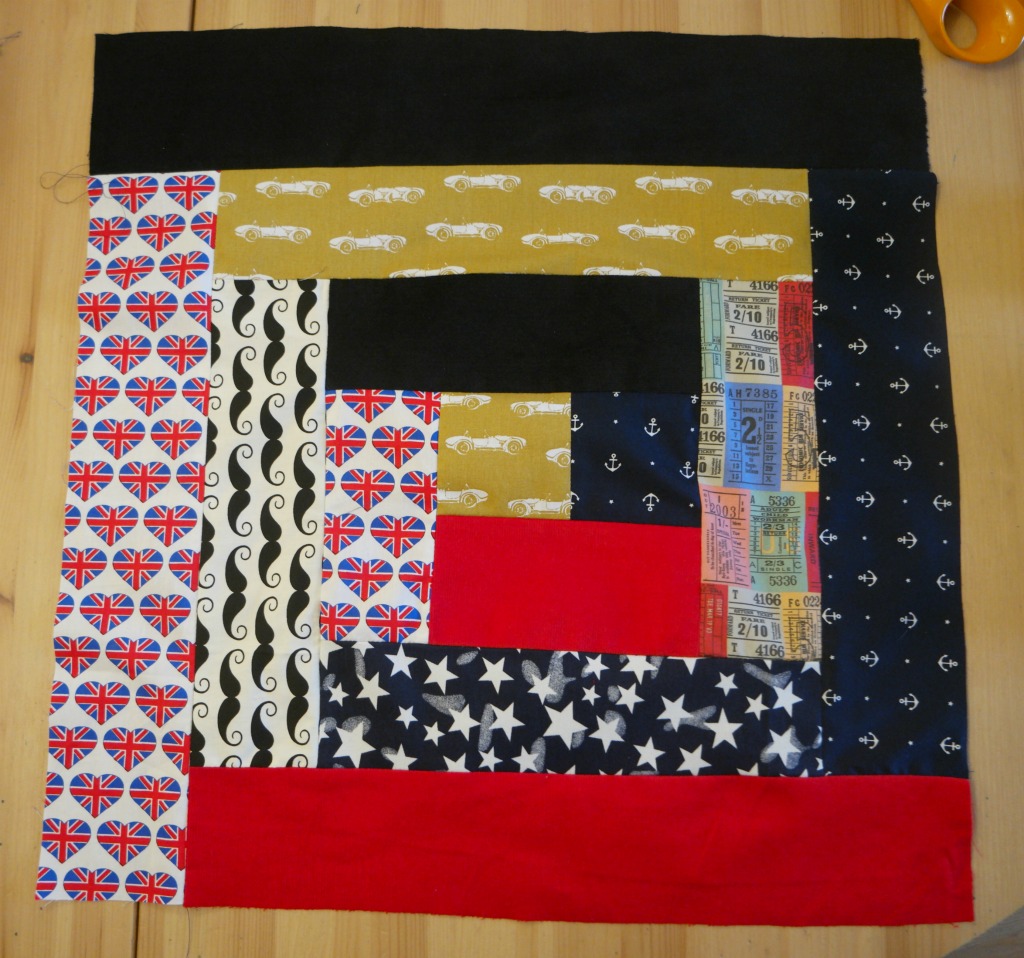 how to sew a log cabin quilt block 