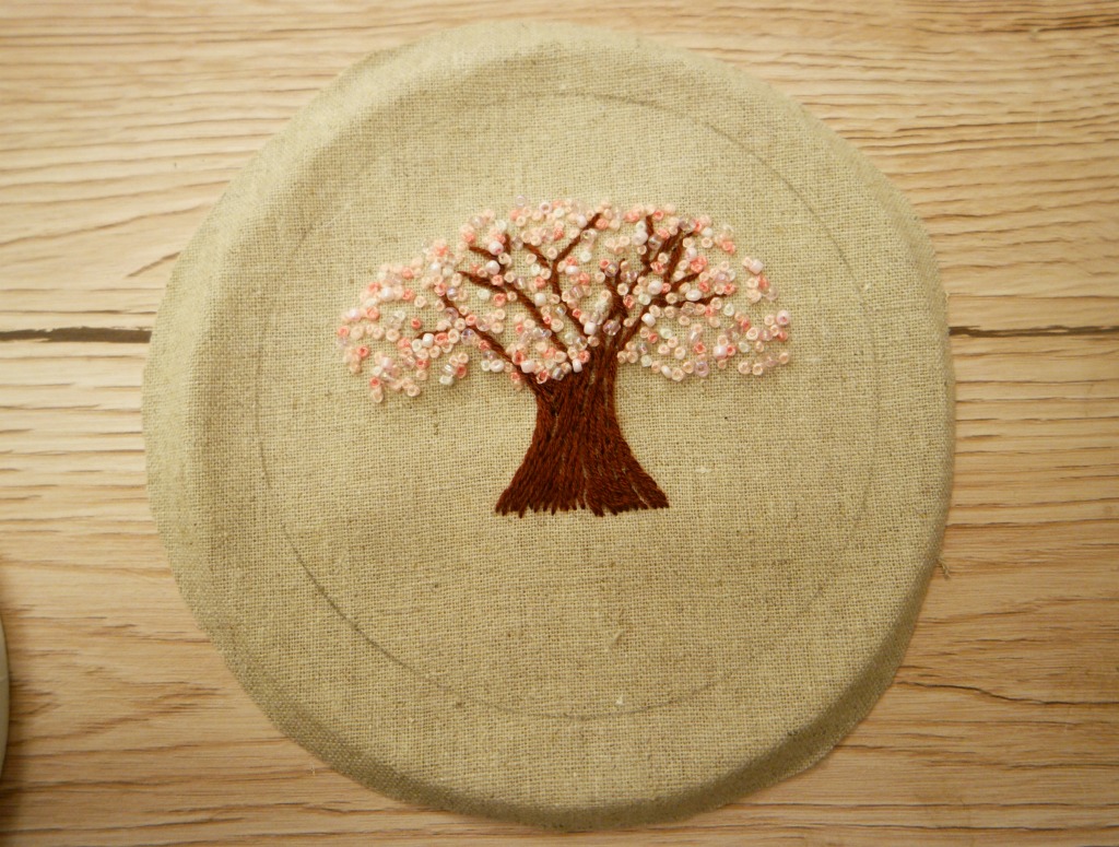 cherry blossom embroidery tutorial hoop art french knots