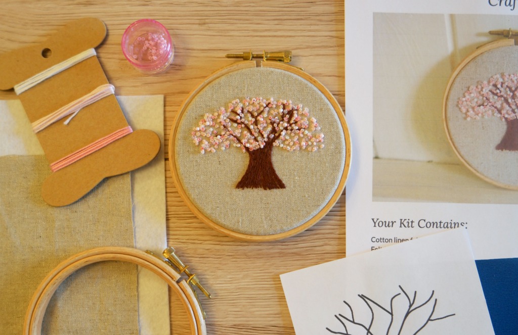 cherry blossom embroidery tutorial hoop art french knots