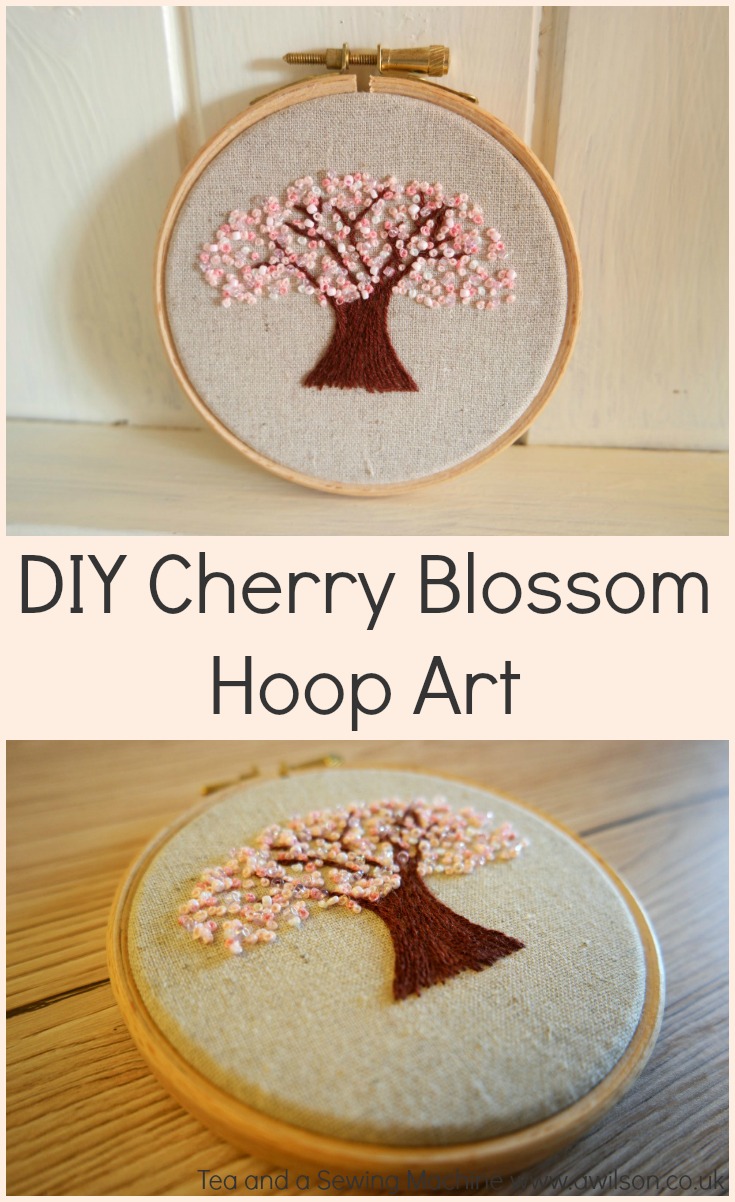 cherry blossom embroidery tutorial hoop art french knots