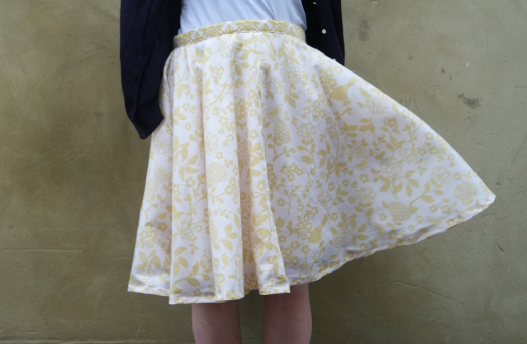 diy circle skirt from a duvet cover
