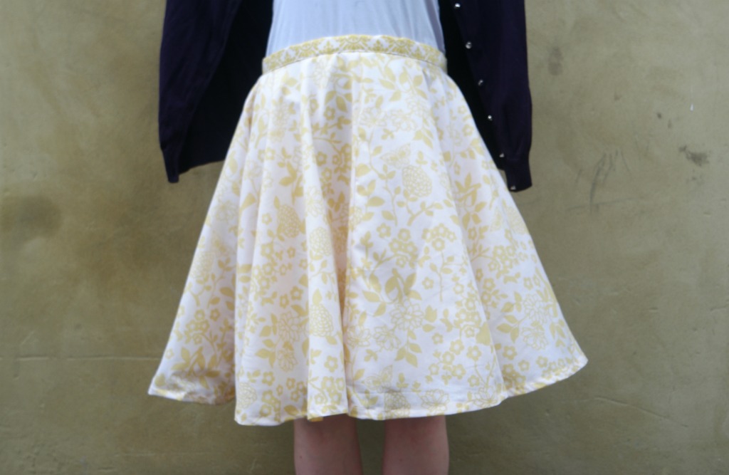 diy circle skirt from a duvet cover