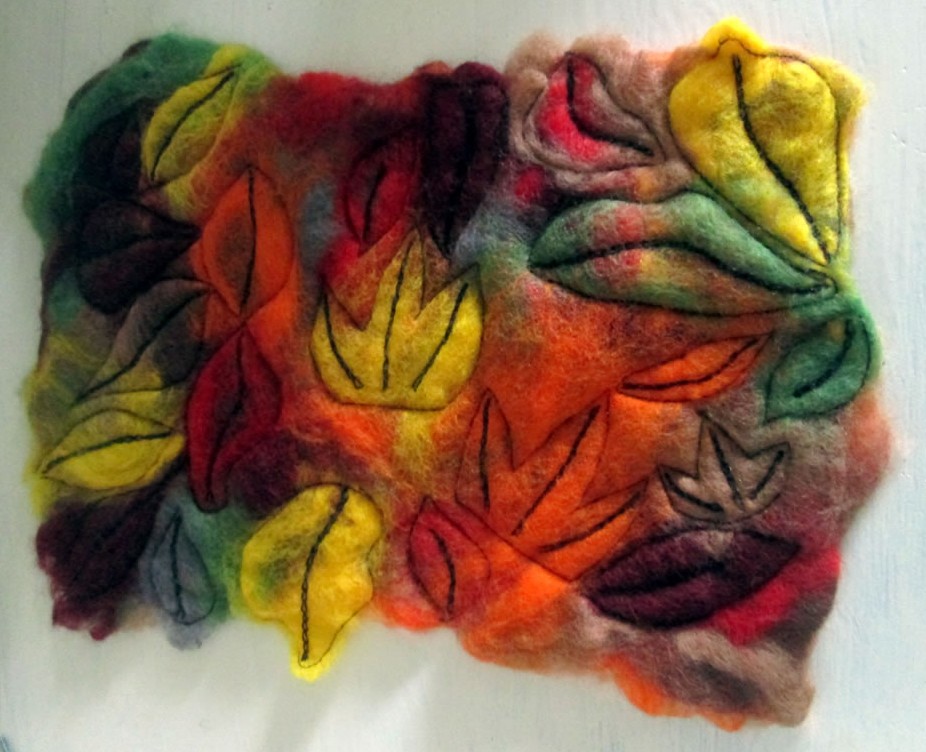 felted autumn picture
