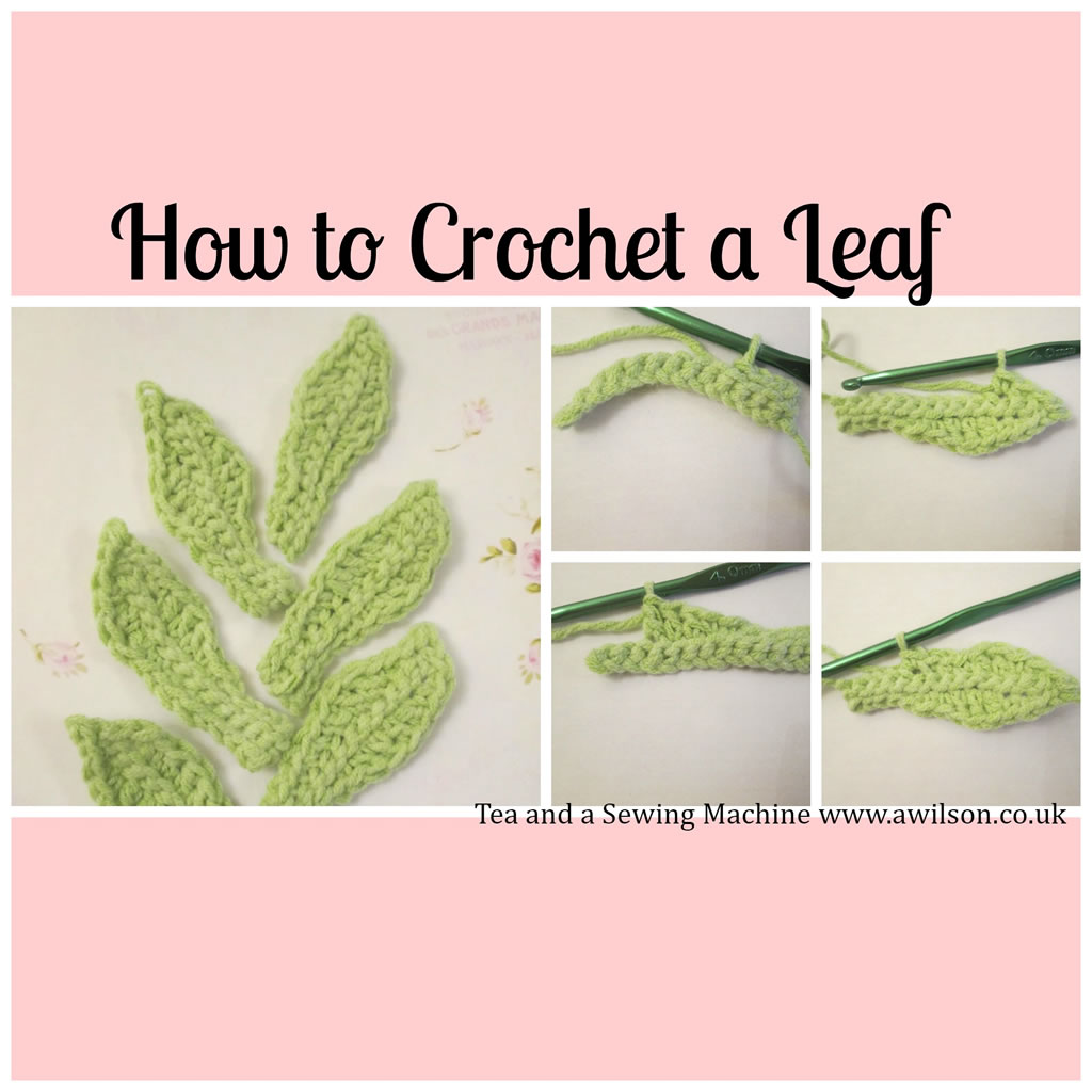 crocheted leaf