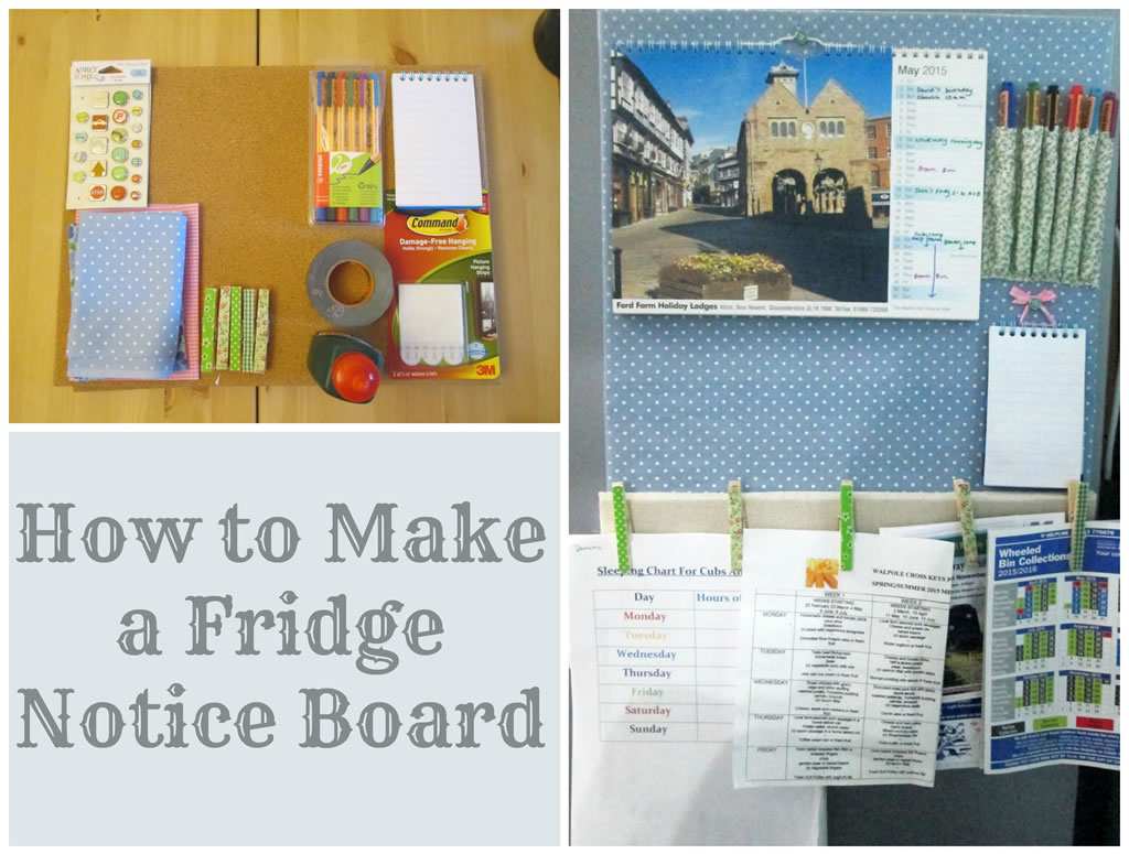 fridge notice board