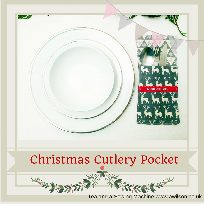 christmas cutlery pocket pouch holder