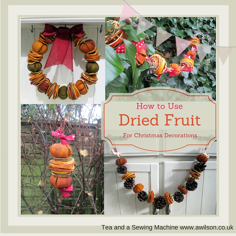 how to use dried fruit for Christmas decorations