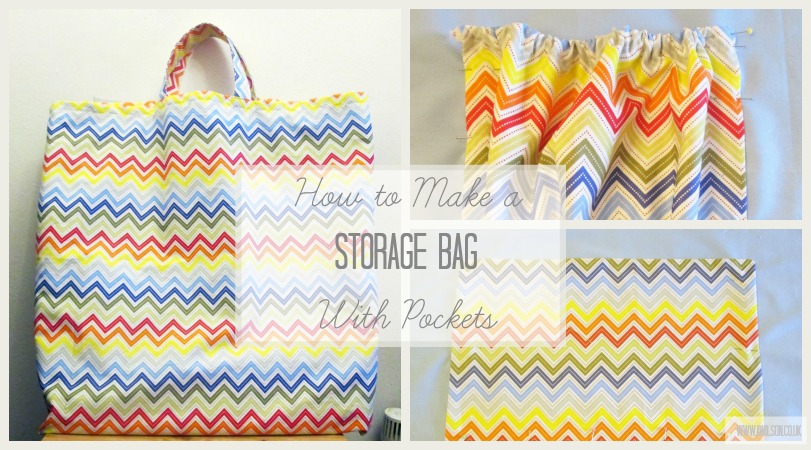 how to make a storage bag with pockets