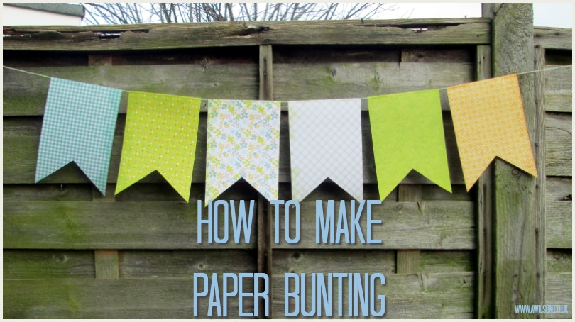 how to make paper bunting tutorial easy instructions template