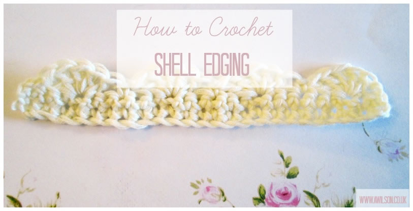 how to crochet shell edging scallop scalloped