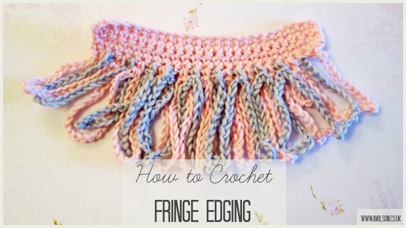 how to crochet fringed edging