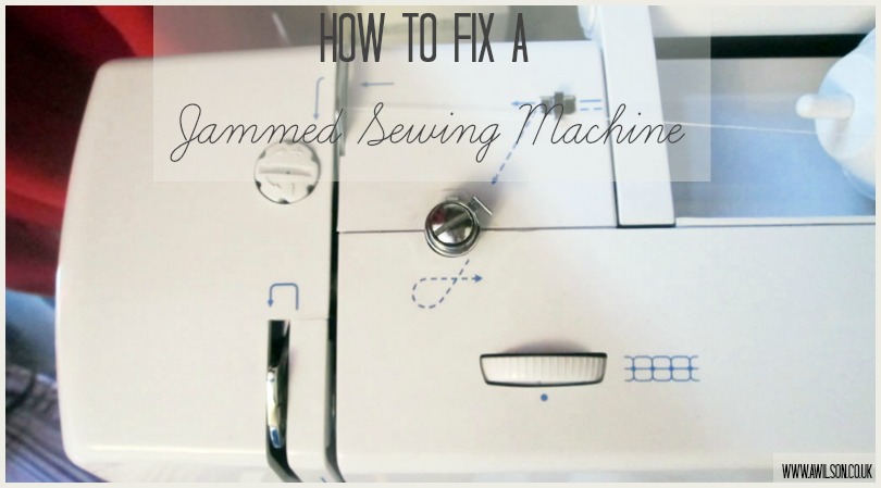 how to fix a jammed sewing machine