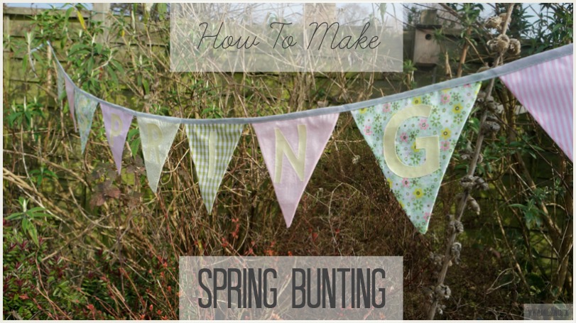 how to make spring bunting spring crafts