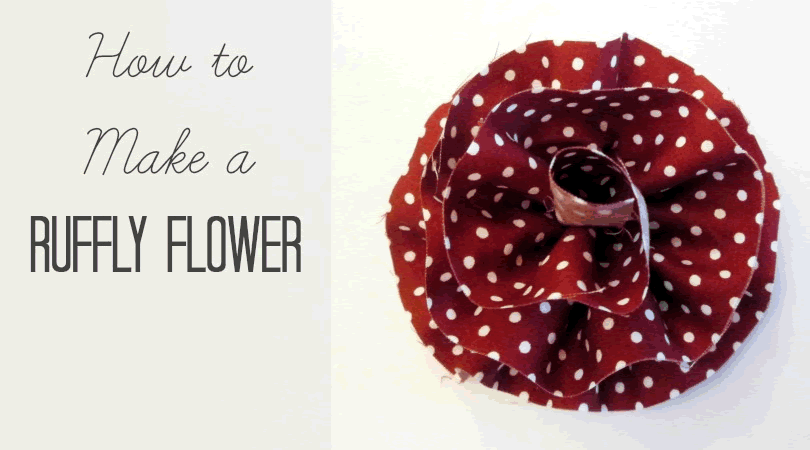 how to make a ruffly flower