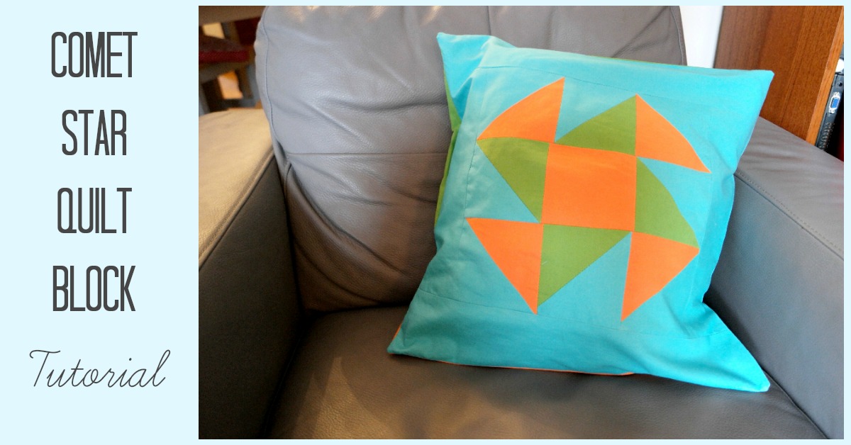 comet star quilt block tutorial