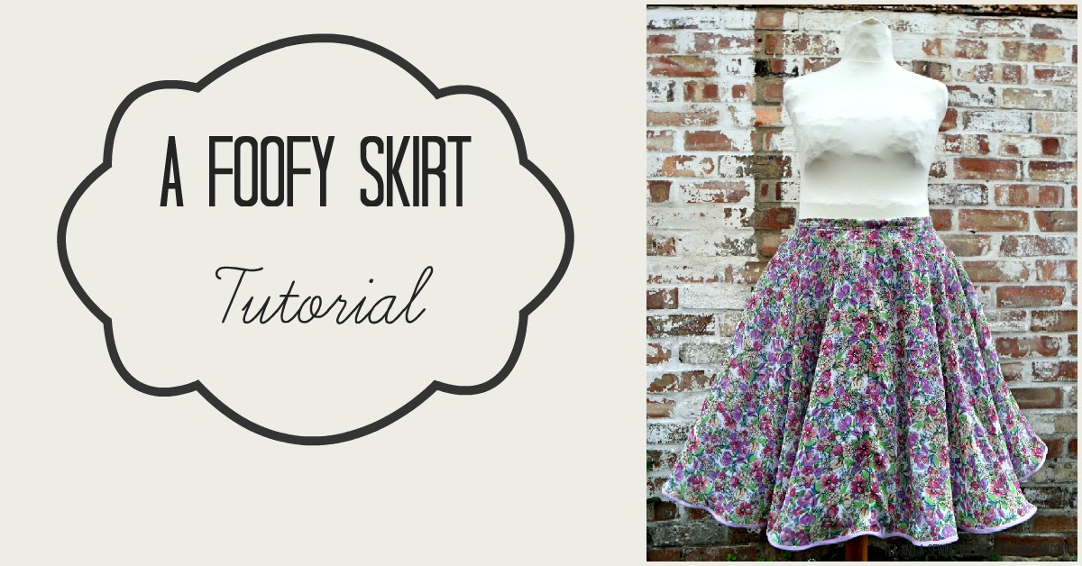 foofy skirt tutorial