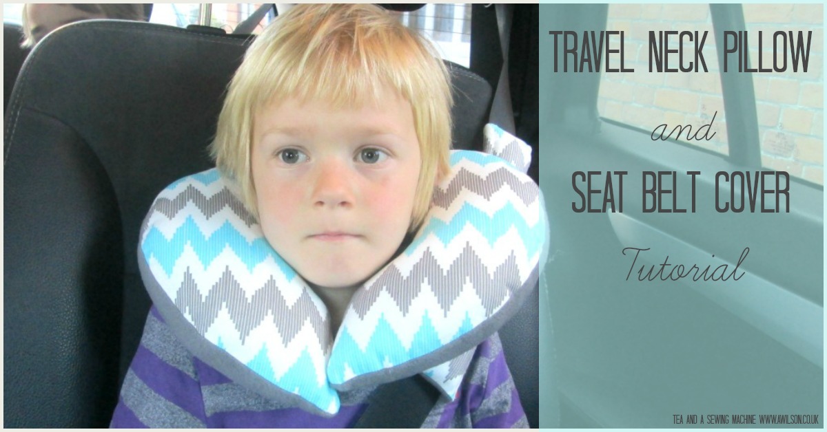 easy childs travel pillow neck how to tutorial