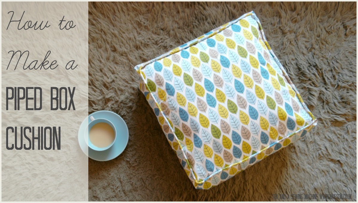 piped box cushion tutorial