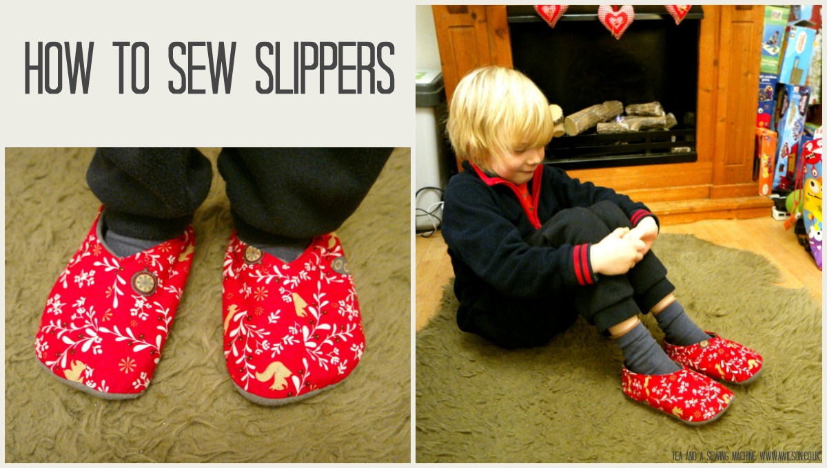 how to sew slippers