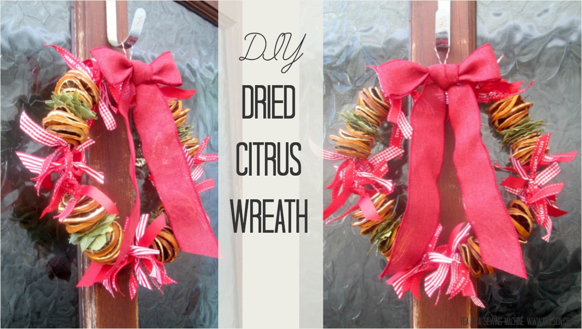 how to make a dried citrus wreath