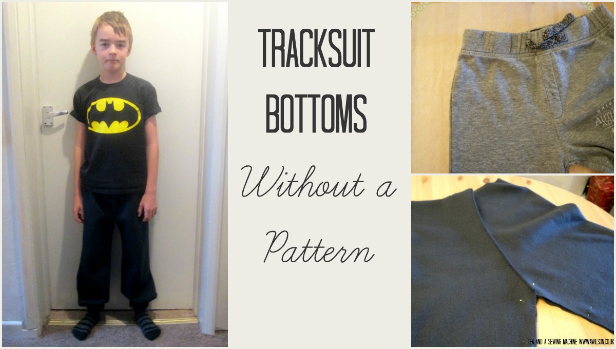 how to make tracksuit bottoms without a pattern