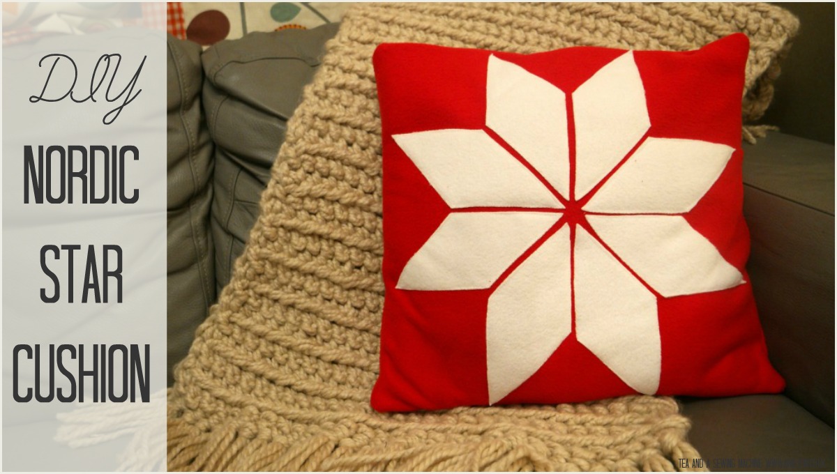 nordic star cushion tutorial diy christmas cushion