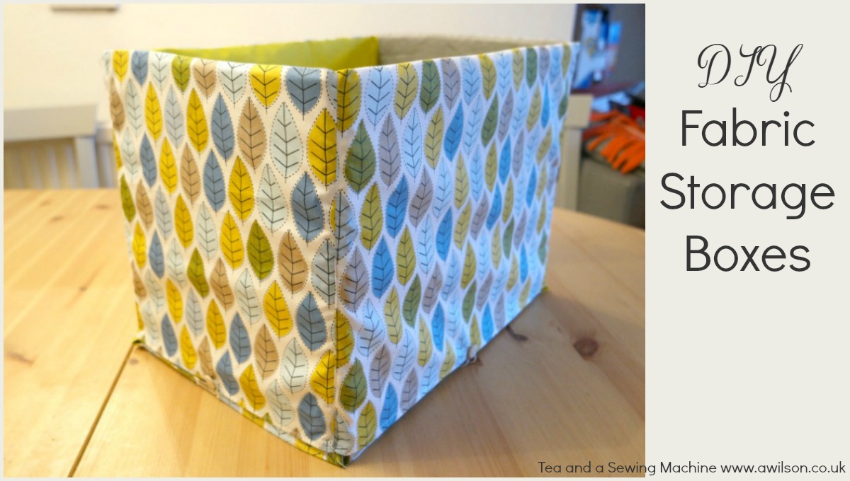 how to sew fabric storage boxes