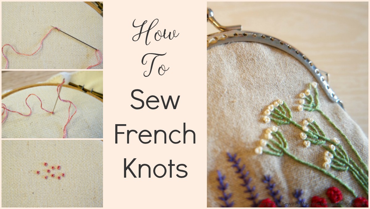 how to sew french knnots