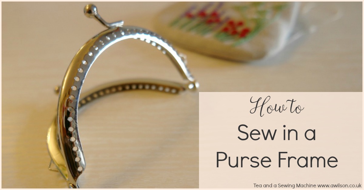 how to sew in a purse frame