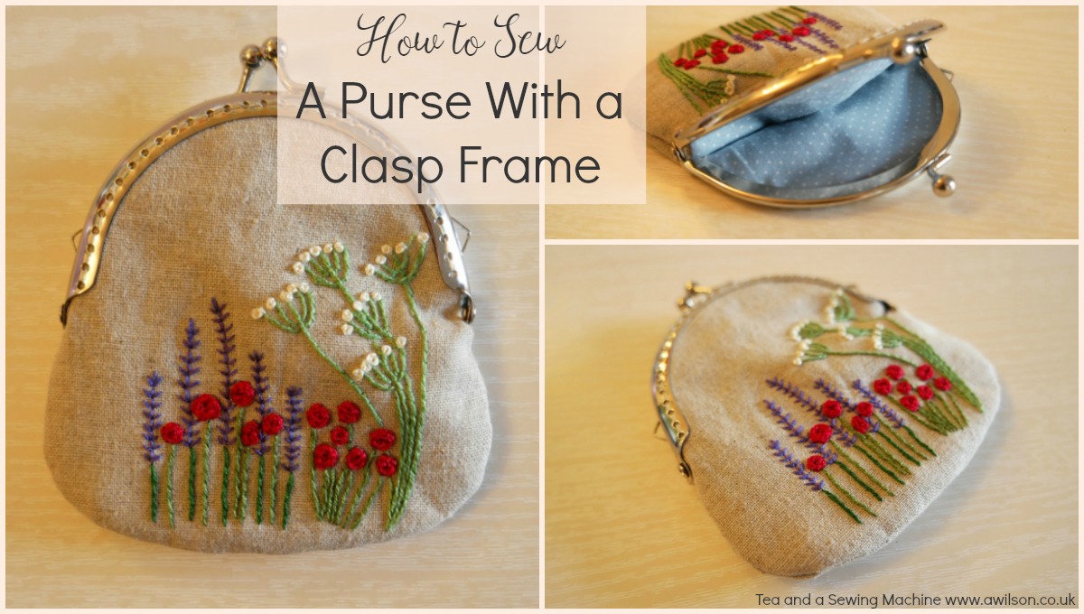 how to sew a purse with a clasp frame