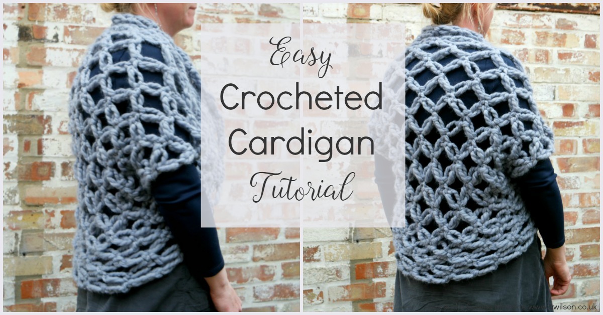 easy crocheted cardigan tutorial solomons knots