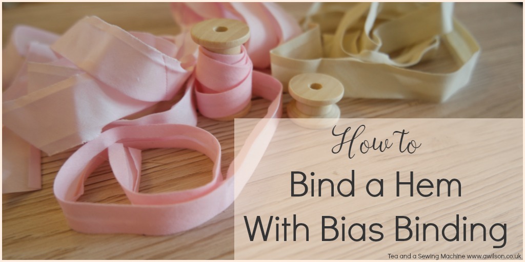 how to sew a hem with bias binding