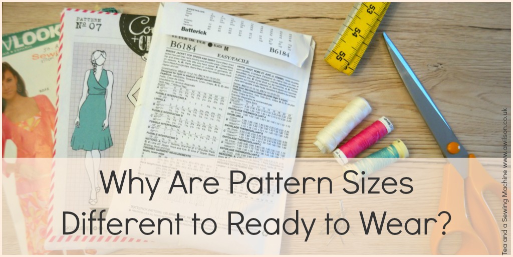 why are pattern sizes different to ready to wear