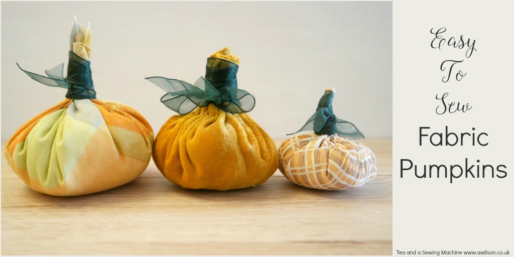 easy to sew fabric pumpkins