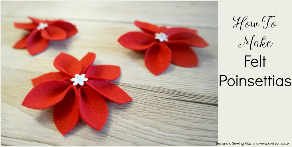 how to make felt poinsettias