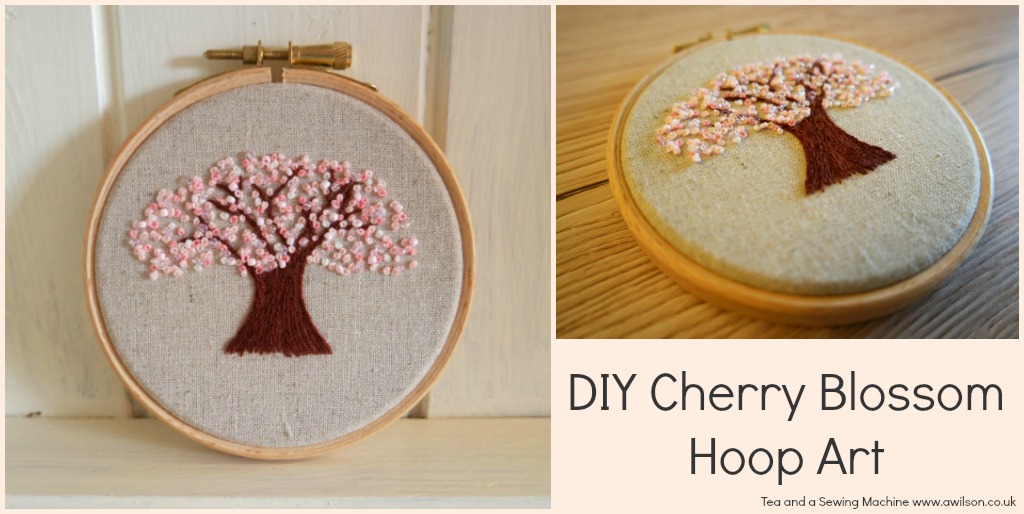 cherry blossom embroidery tutorial hoop art french knots