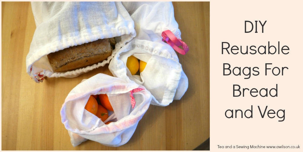 diy reusable bags for bread and veg