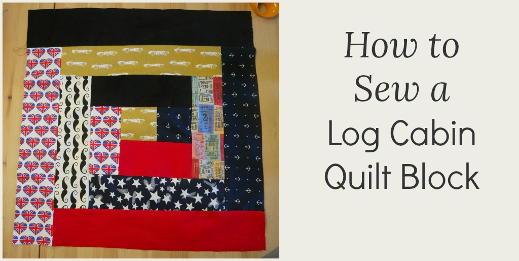 how to sew a log cabin quilt block