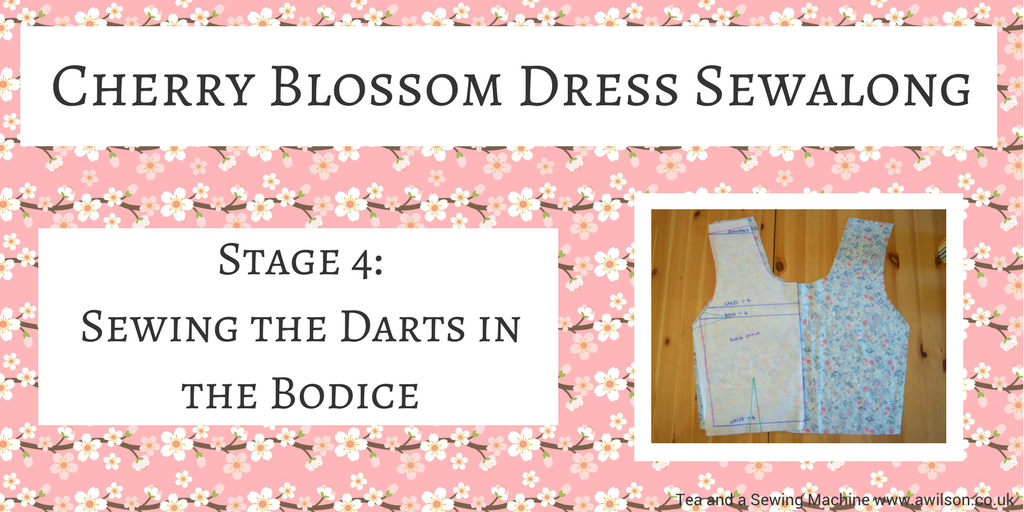 cherry blossom dress sewalong sewing the darts