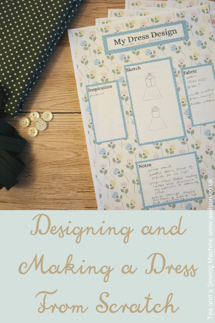 how to design and make a dress from scratch