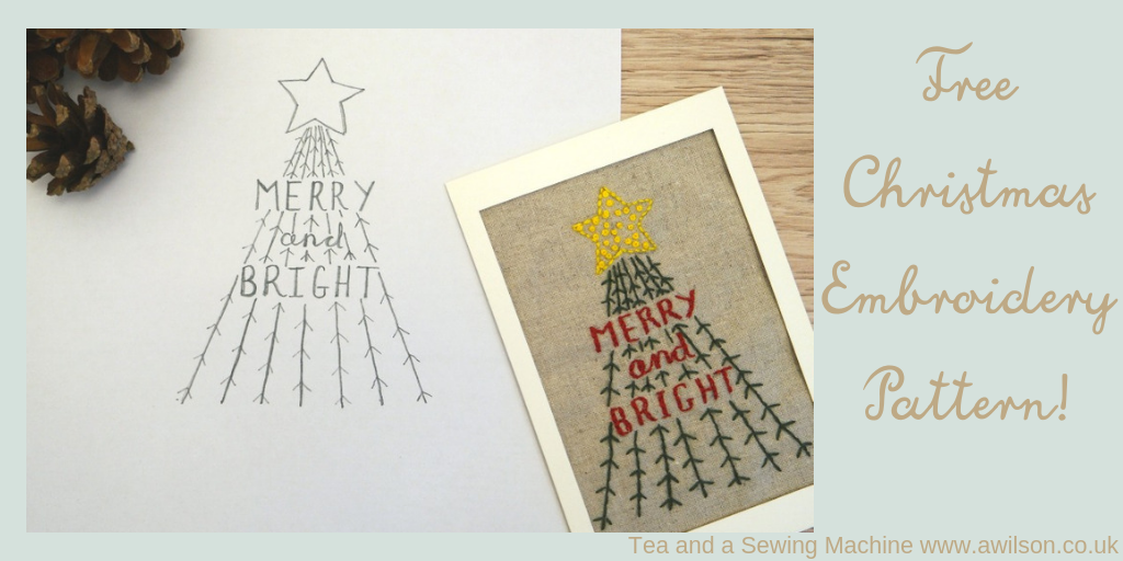 christmas embroidery project