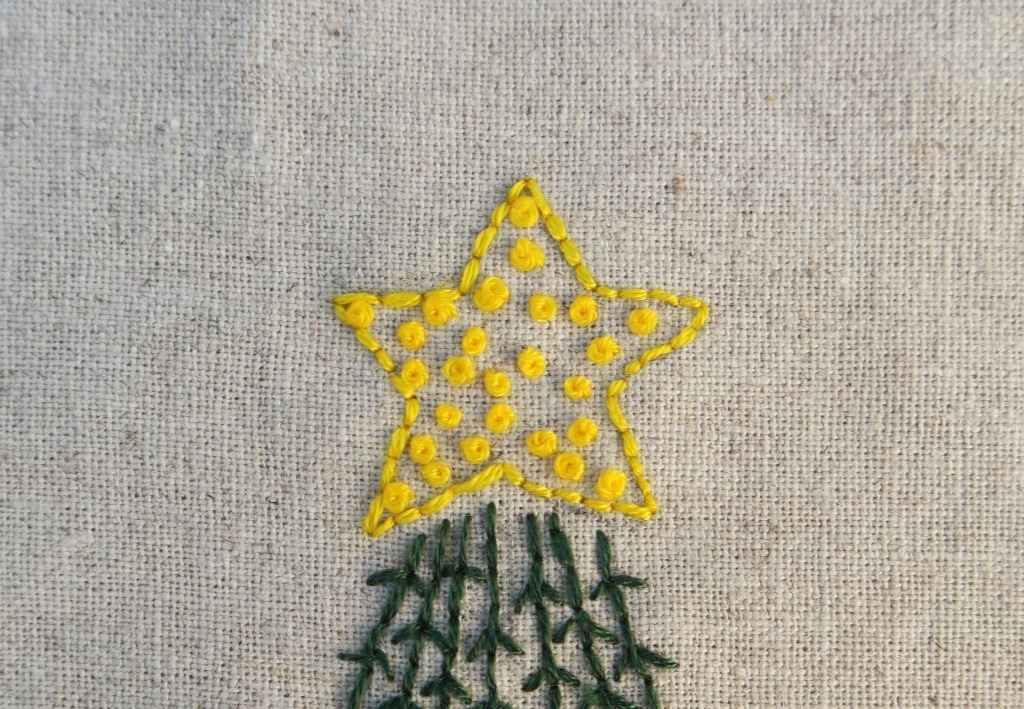 christmas embroidery project