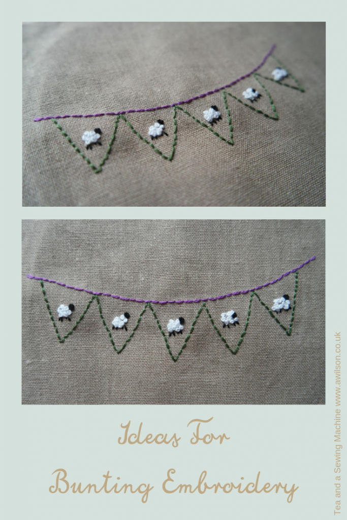 ideas for bunting embroidery