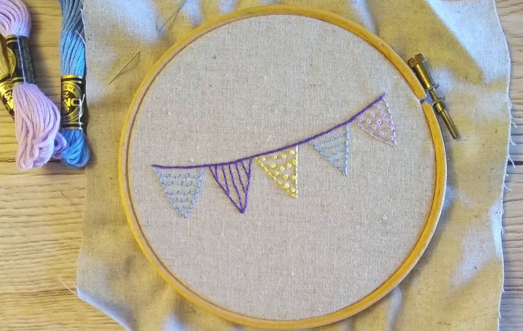 ideas for bunting embroidery