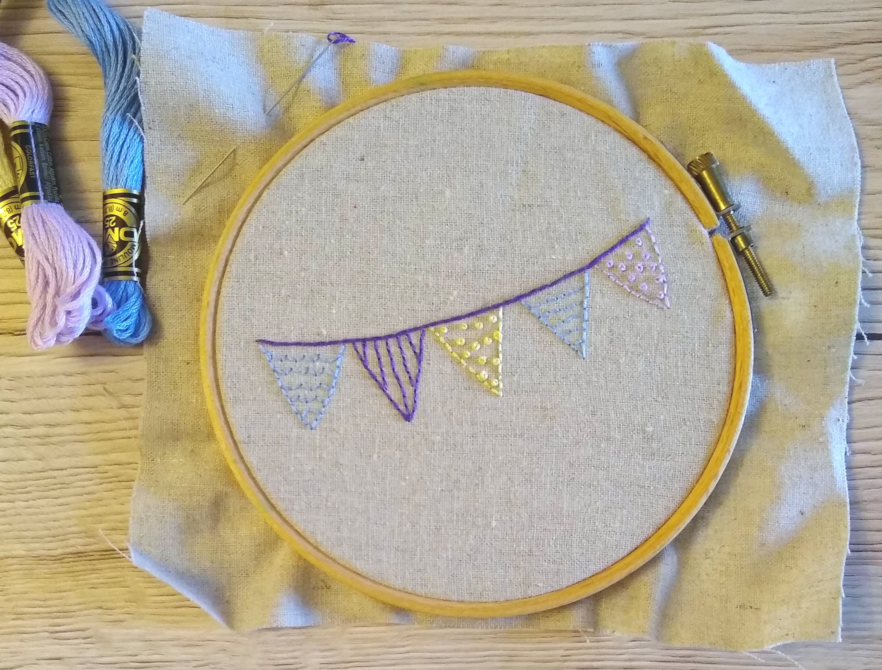 Year of Bunting Challenge 2 _ Bunting Embroidery 