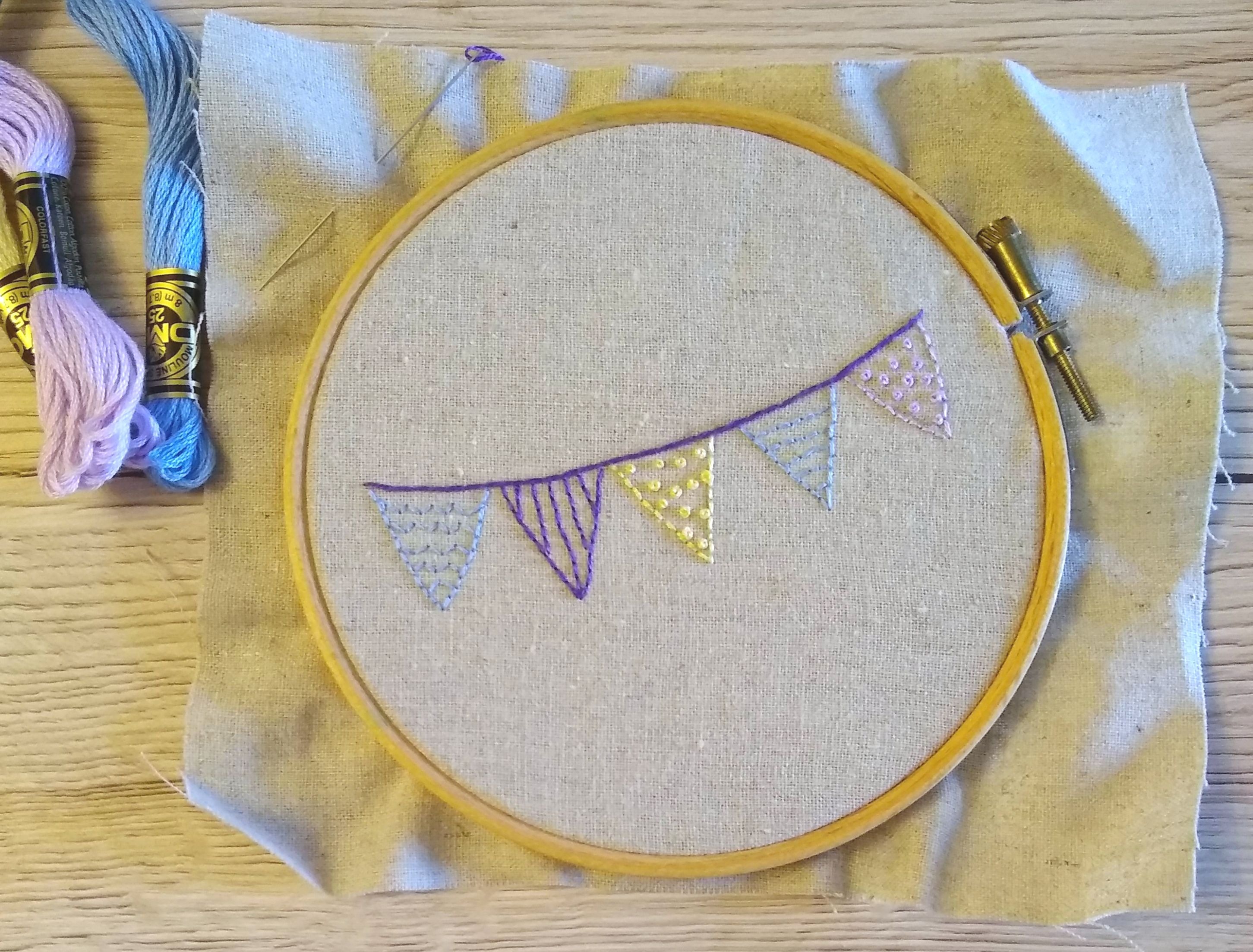 Year of Bunting Challenge 2 _ Bunting Embroidery