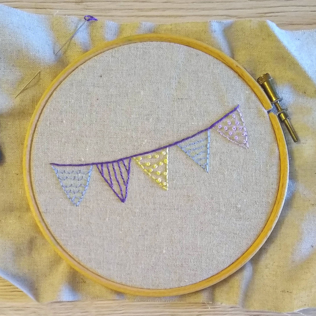 Year of Bunting Challenge 2 _ Bunting Embroidery