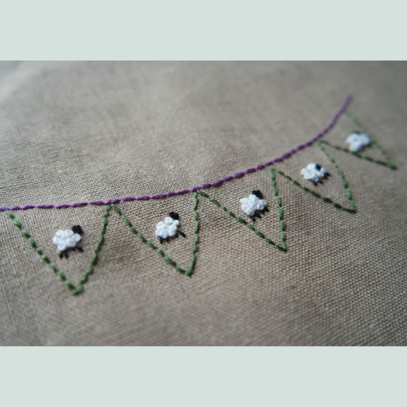 ideas for bunting embroidery