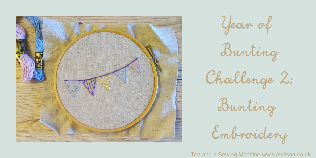 Year of Bunting Challenge 2 _ Bunting Embroidery 